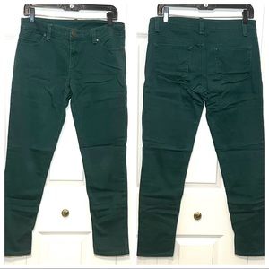 Willi Smith Skinny Pants Forest Green Size 28 / 6